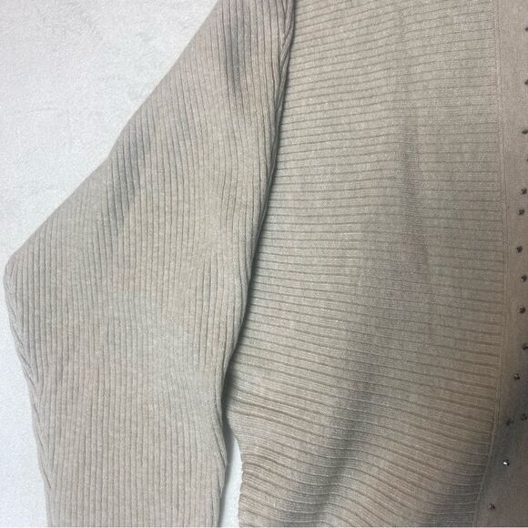 LIV Milano New W/Tags Knit Sweater Heather Oatmeal Color Size XL - Picture 9 of 12